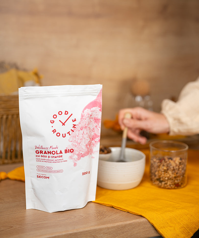 GRANOLA BIO Cu goji si stafide