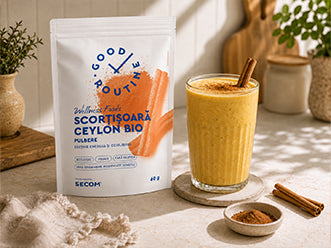 Golden Smoothie cu Scortisoara Ceylon